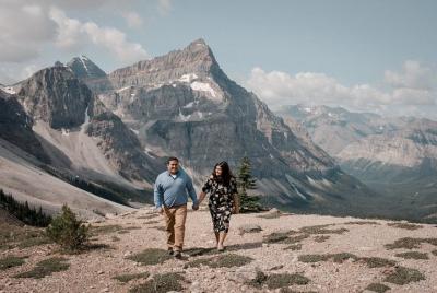 Sesión privada de fotografía de vacaciones con fotógrafo en Banff