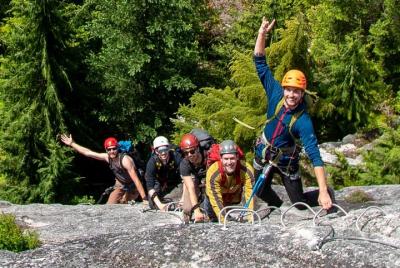 Recorrido por la vía ferrata de Squamish