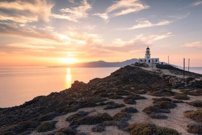 Sunset Lighthouse Armenistis Sunset Lighthouse Armenistis