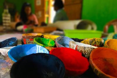 Taller de Pattachitra en Dandasahi por artista galardonado