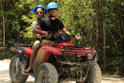 Experiencia extrema desde Cancún (ATV Shared, Zip line y Cenote)