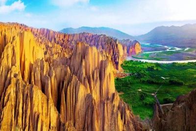 Excursión privada de un día a Lanzhou al bosque de piedra del río