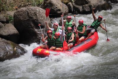 Rafting en aguas bravas del río Ayung en Ubud Rafting en aguas bravas del río Ayung en Ubud