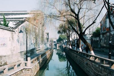 Caminata de la ciudad de Suzhou - Romance de Pingjiang Road - Gru