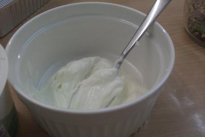 Clase de yogur griego hecho en casa