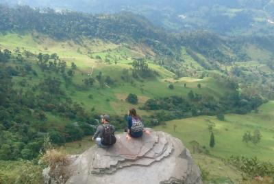 Senderismo en los altos bosques andinos