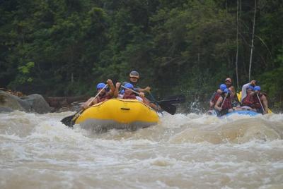 Rafting en aguas bravas, medio día río Naranjo