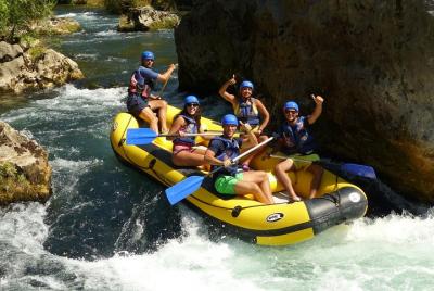 Experiencia de rafting en el cañón del río Cetina