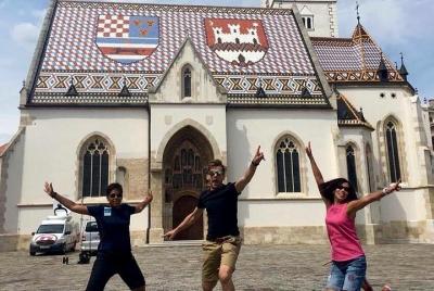 Recorrido por la ciudad de Zagreb caminando y hablando