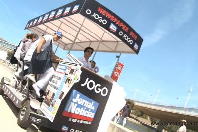 Paseo en bicicleta de cerveza en Lisboa