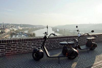 Paseo en bicicleta eco-harley