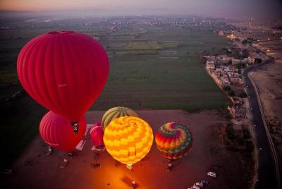 Increíble globo aerostático, Valle de los reyes, templo de Hatshe