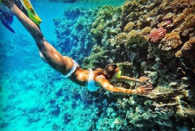 Agujero azul y tres piscinas.