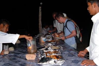 Cena del desierto de Sharm elsheikh