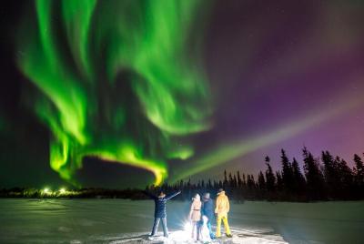 Aurora Boreal con BBQ en Levi Aurora Boreal con BBQ en Levi
