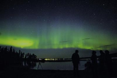 Cielo ártico, naturaleza y aurora boreal fotografiando Pyhä-Luost