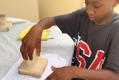 Tie Dye y Block Printing en Craft House