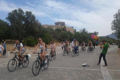 Tour en bicicleta al atardecer en Atenas