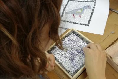 ¡Haga su propio recuerdo de una pieza de arte de mosaico ateniens ¡Haga su propio recuerdo de una pieza de arte de mosaico ateniens