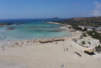 Tour privado en camioneta a Elafonissi con tabla de SUP desde Cha