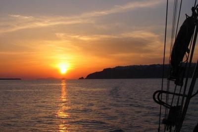 Puesta de sol a bordo: Volcano-Hot Springs-Puesta de sol a bordo