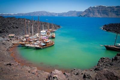 Santorini Volcano Aguas termales Thirasia Ia Sunset Sunset Santorini Volcano Aguas termales Thirasia Ia Sunset Sunset