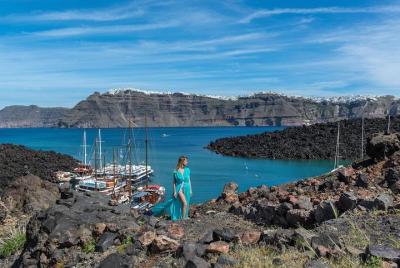 Crucero de medio día por el volcán en Santorini