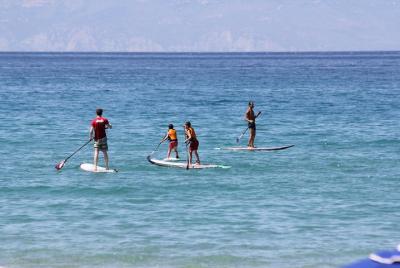 Lección de principiantes de SUP