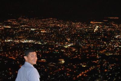 Recorrido nocturno para vistas de Tegucigalpa desde Parque nacion