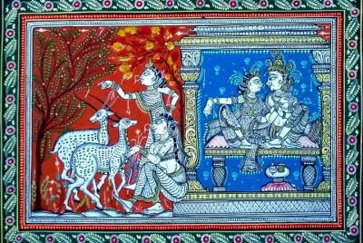 Taller Pattachitra en Raghurajpur - Pueblo de Artesanía de fama m