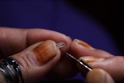 Taller privado de escritura de arroz en miniatura en Jaipur