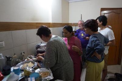 clase de cocina vegetariana y no vegetariana en Jaipur