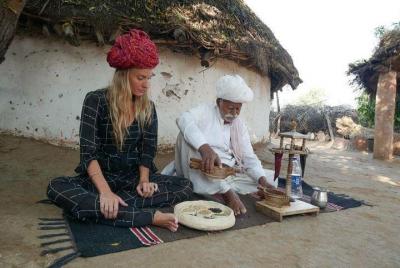 Tour privado de pueblos de Bishnoi con Desert Safari