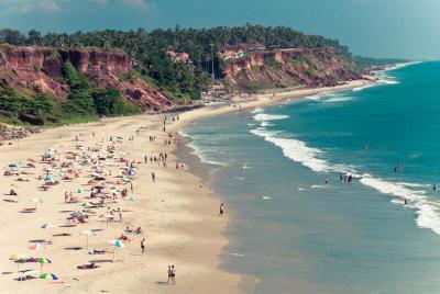 Excursión a la playa de los acantilados de Varkala desde Trivandr