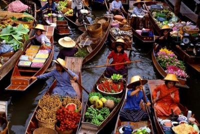 Tour de mercado flotante de Damnoen Saduak en grupos pequeños des Tour de mercado flotante de Damnoen Saduak en grupos pequeños des