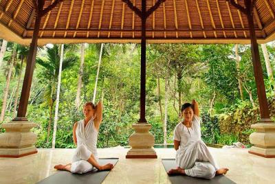 Clase de yoga en Bali Ubud