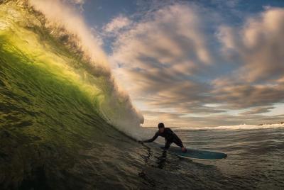 campamento de surf de la costa oeste!