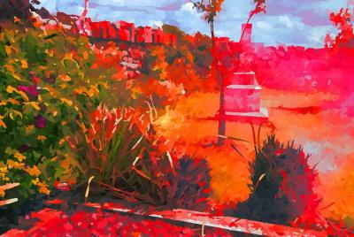 Haga una obra de arte contemporánea, con refrigerios ligeros. Aca