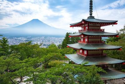 Lugares turísticos de Mt Fuji y el lago Kawaguchi en un día en au