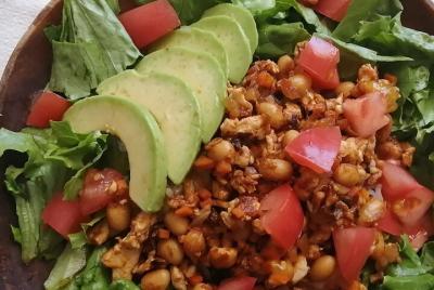 Cocina en línea Vegan Taco Rice-High Protein & Low Sugar-