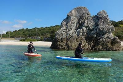 [Sede de Okinawa / Nakijin] [Stand Up Paddling] 1 juego en la mañ