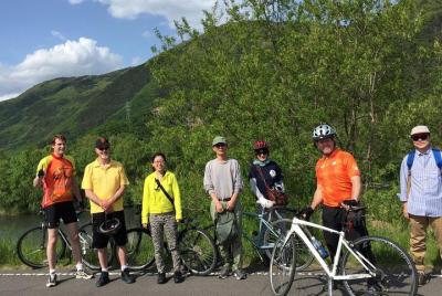 Tour en bicicleta por la ciudad de Onsen en Nagano (grupo)