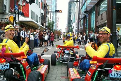 Recorrido grupal de karting callejero en Osaka