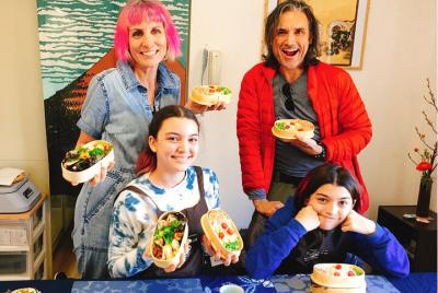 Obento japonés y paseo al parque nacional en Osaka