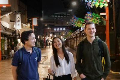 Asakusa Bar Visita nocturna de comida a pie por la calle comercia