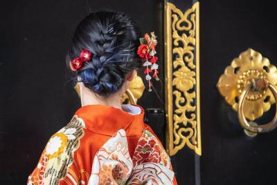 Experiencia de vestimenta de kimono en Tokio Ginza con recogida p