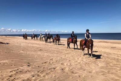 Paseo a caballo privado en la playa de Riga