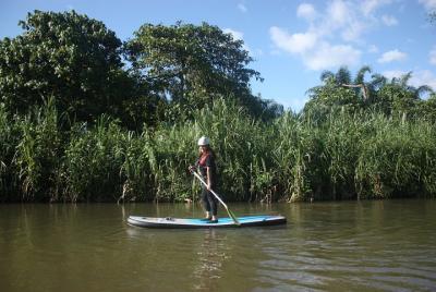 Surf de remo en el río Kampar