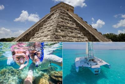 Combo Saver: Chichén Itzá y Cenote + Catamarán Isla Mujeres Combo Saver: Chichén Itzá y Cenote + Catamarán Isla Mujeres