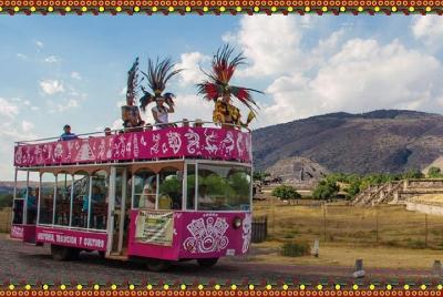 Teotihuacán panorámico con sabor a fruta de nopal a bordo de un t